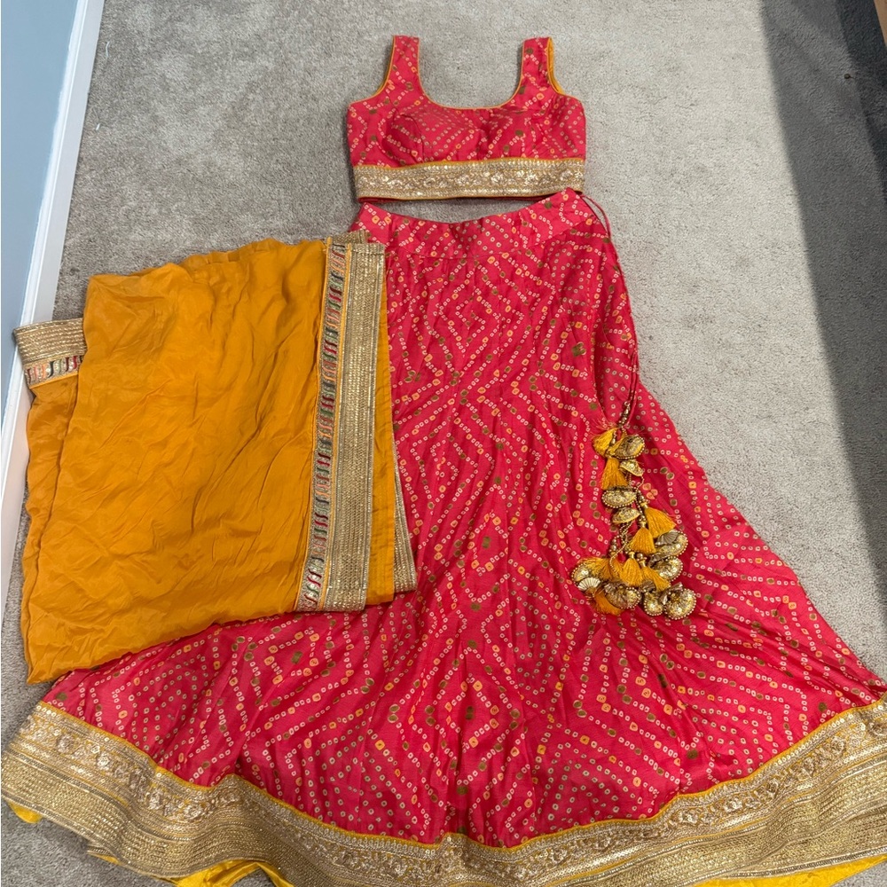 Red Chaniya Lehenga Choli - 36